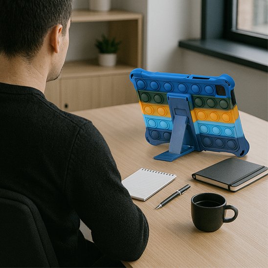Coque pour tablette design simple et efficace