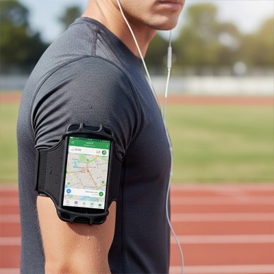 Brassard telephone accroche simple et efficace 