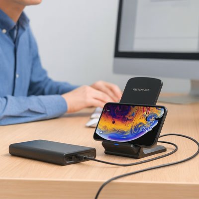 Chargeur sans fil mode portrait