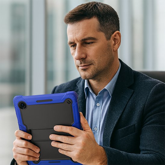 Coque pour tablette prise en main facile