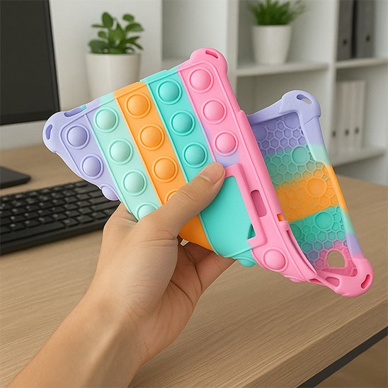 Coque pour tablette texture souple et antidérapant 