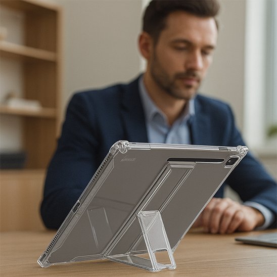 Coque tablette angle réglable pour plus de confort