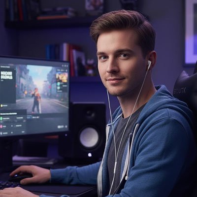 Écouteurs filaires simple