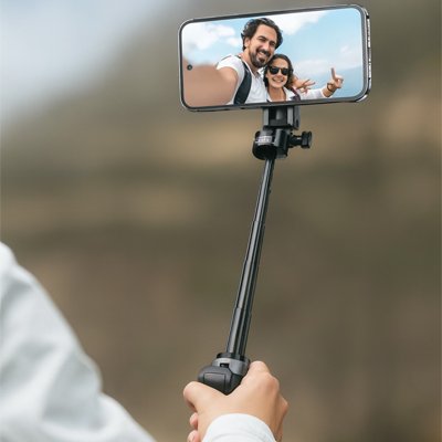 Perche à selfie partager des moments en famille