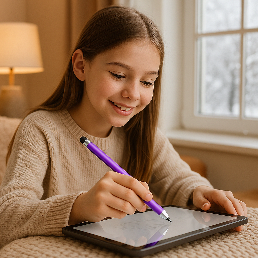 Stylet tablette violet