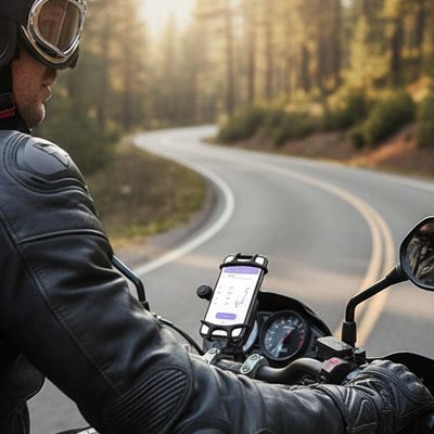 Support moto pour téléphone maintien solide