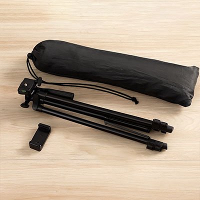 Trépied téléphone rangement facile 