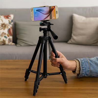 Trépied téléphone stabilité remarquable
